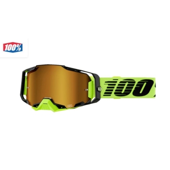  KROSSIPRILLID 100% ARMEGA GOGGLES KOLLANE/MUST ,PEEGELKLAAS