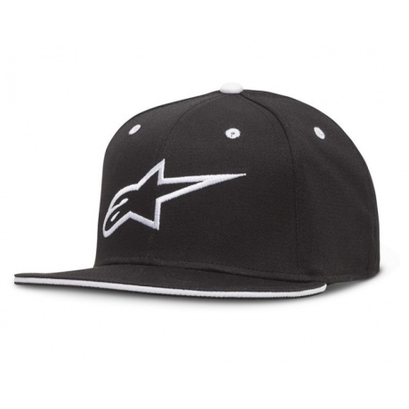 1035-81015-1020 - MÜTS ALPINESTARS FLATBILL MUST/VALGE