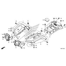 ESITULE PLASTIK VP HONDA TRX420 COVER, L. HEADLIGHT DETAIL 9