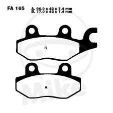 PIDURIKLOTSID EBC FA165R RACING SINTER