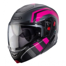 KIIVER CABERG HORUS X ROAD MATT GUN METAL/BLACK/FUCHSIA FLUO