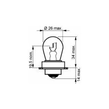 PIRN 12V 15W P26S S3 NARVA